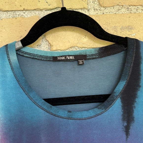 Marc Aurel Multicolor Mesh Long Sleeve Top - Picture 2 of 4